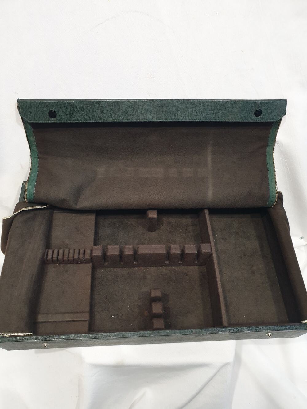 Vintage 1949 Gorham Pacific Silver Cloth Flatware Case 302 Faux Alligator Mint